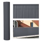 Canisse en pvc, paravent de jardin, piscines, palissade en pvc résistant aux uv gris 80 x 500cm - swanew ... Canisse en pvc, paravent de jardin, piscines, palissade en pvc résistant aux uv gris 80 x 500cm - swanew ...