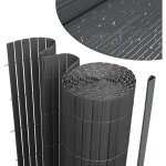 Swanew canisse en pvc, paravent de jardin, piscines, palissade en pvc résistant aux uv gris 80 x 900cm ... Swanew canisse en pvc, paravent de jardin, piscines, palissade en pvc résistant aux uv gris 80 x 900cm ...