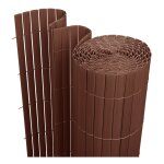 Swanew - canisse en pvc, paravent de jardin, piscines, palissade en pvc résistant aux uv marron 140 x ... Swanew - canisse en pvc, paravent de jardin, piscines, palissade en pvc résistant aux uv marron 140 x ...