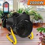 Swanew chauffage de serre 2000w avec régulateur de température pour abris de jardin et serres Swanew chauffage de serre 2000w avec régulateur de température pour abris de jardin et serres