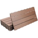 Hengda - swanew dalle de terrasse dalles clipsables en bois 6 pièces revêtement carrelage 60 x 30 pour ... Hengda - swanew dalle de terrasse dalles clipsables en bois 6 pièces revêtement carrelage 60 x 30 pour ...