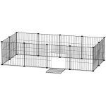 Swanew enclos ext�rieur parc pour lapins diy parc pour lapins parc pour chiots 12pcs 35x35cm