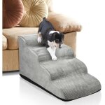 Swanew - escalier pour chien  4 marches rampe antidrapante pour animaux escalier rampe pour chien pour ...