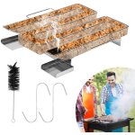 Swanew gnrateur de fume froide 22, 5 17, 5 4, 5 cm panier en maille de barbecue fum en acier inoxydable ...