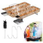 Gnrateur de fume froide barbecue fum en acier inoxydable panier en maille de en forme de m (argent) ...