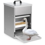 Vingo - swanew mangeoire  poules capacit 5 kg, acier galvanis, mangeoire  pdale, mangeoire automatique ...