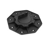 Swanew - plots terrasse bois ou composite pour dalle rglable 18 - 30mm 30 pices noir