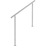 Rampe d'escalier extrieure en inox pour extrieur ensemble pour escaliers balustrade jardin balcon(150 ...