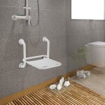 Hengda - swanew sige de douche rabattable montage mural 304 inox abs 35x32. 5cm tabouret de douche tabouret ...