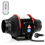 Hengda - swanew ventilateur de conduit 100mm / 150mm avec tlcommande arateur extracteur d'air de conduit ...