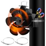 Swanew ventilateur de pole 6 pales ventilateur chemine aliment  la chaleur silencieux pour pole ...
