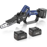 Swansoft 6 pouces 600 w / 21 v / 4000 mah2, tronçonneuse électrique professionnelle avec lubrification ... Swansoft 6 pouces 600 w / 21 v / 4000 mah2, tronçonneuse électrique professionnelle avec lubrification ...