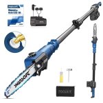 Swansoft tron�onneuse t�lescopique � batterie 8'' (20 cm), 600 w / 2 x 21 v 4000 mah, professionnelle, ...