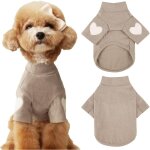 Sweat - shirt chaud pour chien de petite et moyenne taille - t - shirt pour chien avec imprim� c?ur - ...
