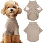 Sweat - shirt chaud pour chien de petite et moyenne taille - t - shirt pour chien avec imprim c?ur - ...