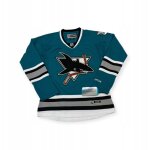 Sweat - shirt de hockey reebok nhl6 san jose sharks, petit modle vert
