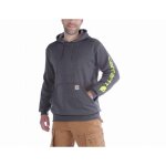 Carhartt - sweatshirt sleeve logo hooded gris fonc� t. xs - k288 - 026 - xs