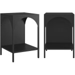 Sweeek - lot de 2 tables de chevet. tables d'appoint en métal style industriel. noir. l 35 x l 35 x h ... Sweeek - lot de 2 tables de chevet. tables d'appoint en métal style industriel. noir. l 35 x l 35 x h ...