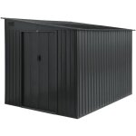 Sweeek - abri de jardin acier 5, 5m² avec kit d'ancrage anthracite l 212, 5 x l 258 x h 195cm - lome Sweeek - abri de jardin acier 5, 5m² avec kit d'ancrage anthracite l 212, 5 x l 258 x h 195cm - lome