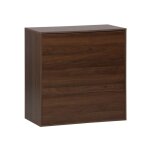 Sweeek - commode, module de rangement dcor bois noyer 3 tiroirs - kompo