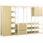 Kit dressing modulable blanc avec 4 éléments. l 280 x p 48 x h 190 cm Kit dressing modulable blanc avec 4 éléments. l 280 x p 48 x h 190 cm