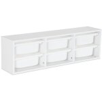Sweeek - meuble de rangement pour enfant. blanc. 6 bacs en plastique