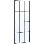 Sweeek - miroir rectangulaire industriel acier noir - 60 x 140 x 2, 5 cm - terry