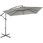 Parasol d�port� carr� 3x3m - hardelot 3x3m - kaki - manivelle anti - retour toile d�perlante facile � ...