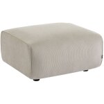 Sweeek - pouf, module pour canap, repose - pieds pour canap 2 places en velours ctel greige, l 76 ...