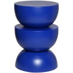 Sweeek - table d'appoint. bout de canapé. table de chevet en métal. bleu. coumba. Ø32 x h 46. 5cm Sweeek - table d'appoint. bout de canapé. table de chevet en métal. bleu. coumba. Ø32 x h 46. 5cm