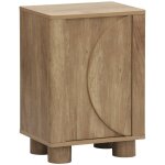 Sweeek - table de chevet effet bois de manguier 1 porte r�versible pondi