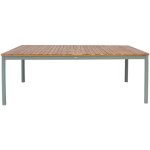 Table de jardin senora acacia kaki avec coins arrondis. 10 places. 200 x 100 x 75 cm