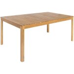 Table de jardin senora acacia naturel avec coins arrondis. 8 places. 160 x 90 x 75 cm