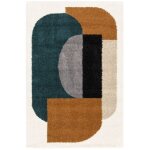 Sweeek - tapis intérieur shaggy, motifs géométriques, multicolore 160 x 230 cm Sweeek - tapis intérieur shaggy, motifs géométriques, multicolore 160 x 230 cm