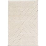 Sweeek - tapis intérieur tufté crème avec légers reliefs 120 x 170 cm Sweeek - tapis intérieur tufté crème avec légers reliefs 120 x 170 cm