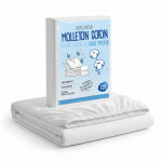 Sweetnight - prot�ge matelas 140x190 - molleton 100% coton - senteur linge propre aux perles de fleurs ...