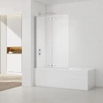Swiss aqua technologies - 150x105 cm sk pare - baignoire en verre 2 volets pliants, orientation gauche ...