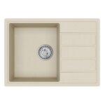 Swiss aqua technologies - 62x44 cm �vier avec �gouttoir r�versible en granite, � encastrer, jasmin (satsinkge2 ...