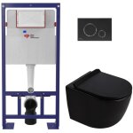 Swiss aqua technologies pack wc b�ti - support autoportant + wc suspendu sans bride ceramia pixl avec ...