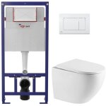 Swiss aqua technologies pack wc b�ti - support l�ger 112 cm eco 2l swiss aqua technologies + wc suspendu ...
