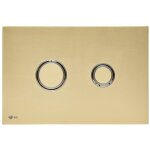 Swiss aqua technologies - plaque de commande double touche en acier inoxydable, traitement pvd, or mat ...