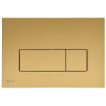 Swiss aqua technologies - plaque de commande double touche en acier inoxydable, traitement pvd, or mat ...