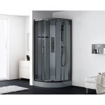 Swiss aqua technologies satbox cabine 90x90cm quart de cercle noir mat (satboxs90ct)