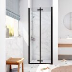 Swiss aqua technologies - sk porte de douche 80x196cm pliante anticalcaire avec profil� noir mat (satsk80nikac ...