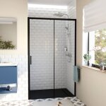 Swiss aqua technologies tex bb porte de douche 120x195cm coulissante anticalcaire avec profil�s noir ...