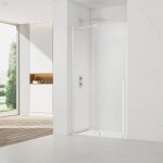 Swiss aqua technologies x - motion porte de douche 110x200cm coulissante, anticalcaire avec profil� blanc ...