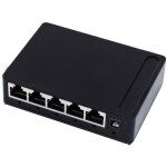 Switche et hub reseau - switch ethernet 5 ports gigabit boitier hub rj45 a coque plastique 10 - 100 - ...