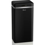 Swan - swka4500bneu retro poubelle  ouverture automatique avec capteur, mtal, 45 litres, vintage noir ...