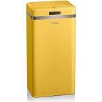 Swan - swka4500yelneu retro poubelle  ouverture automatique avec capteur, mtal, 45 litres, vintage ...