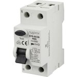 Sy - 6438016 syg - rccb 1p + n / a40 / 10ka / 30ma interrupteur diffrentiel  courant rsiduel a 2 ples ...